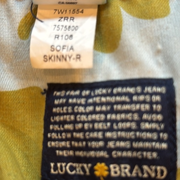 Lucky Brand Sofia High Rise Skinny Jeans in Grissom Size 12/31 Regular - Picture 8 of 16